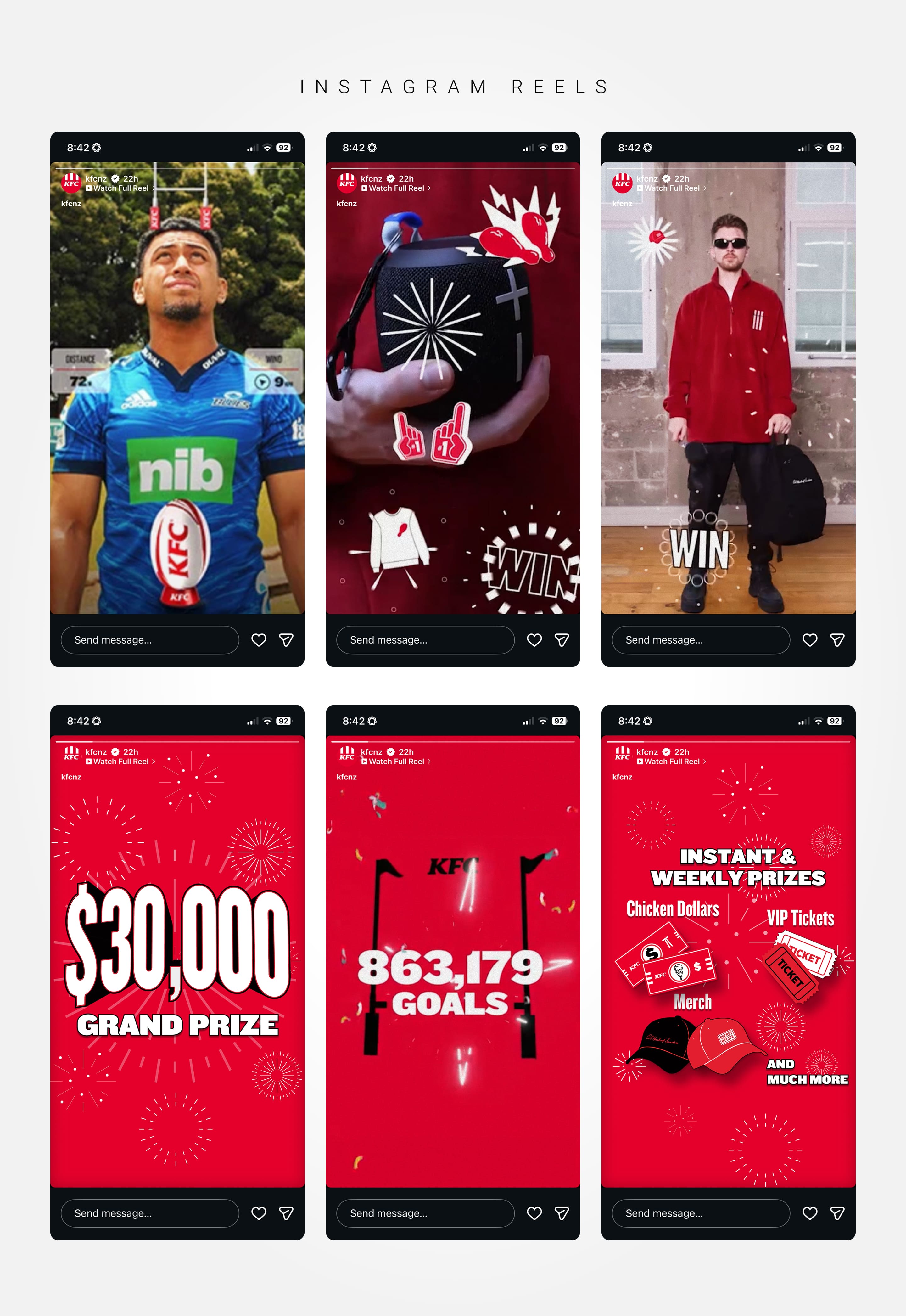 KFC campaign Instagram reels