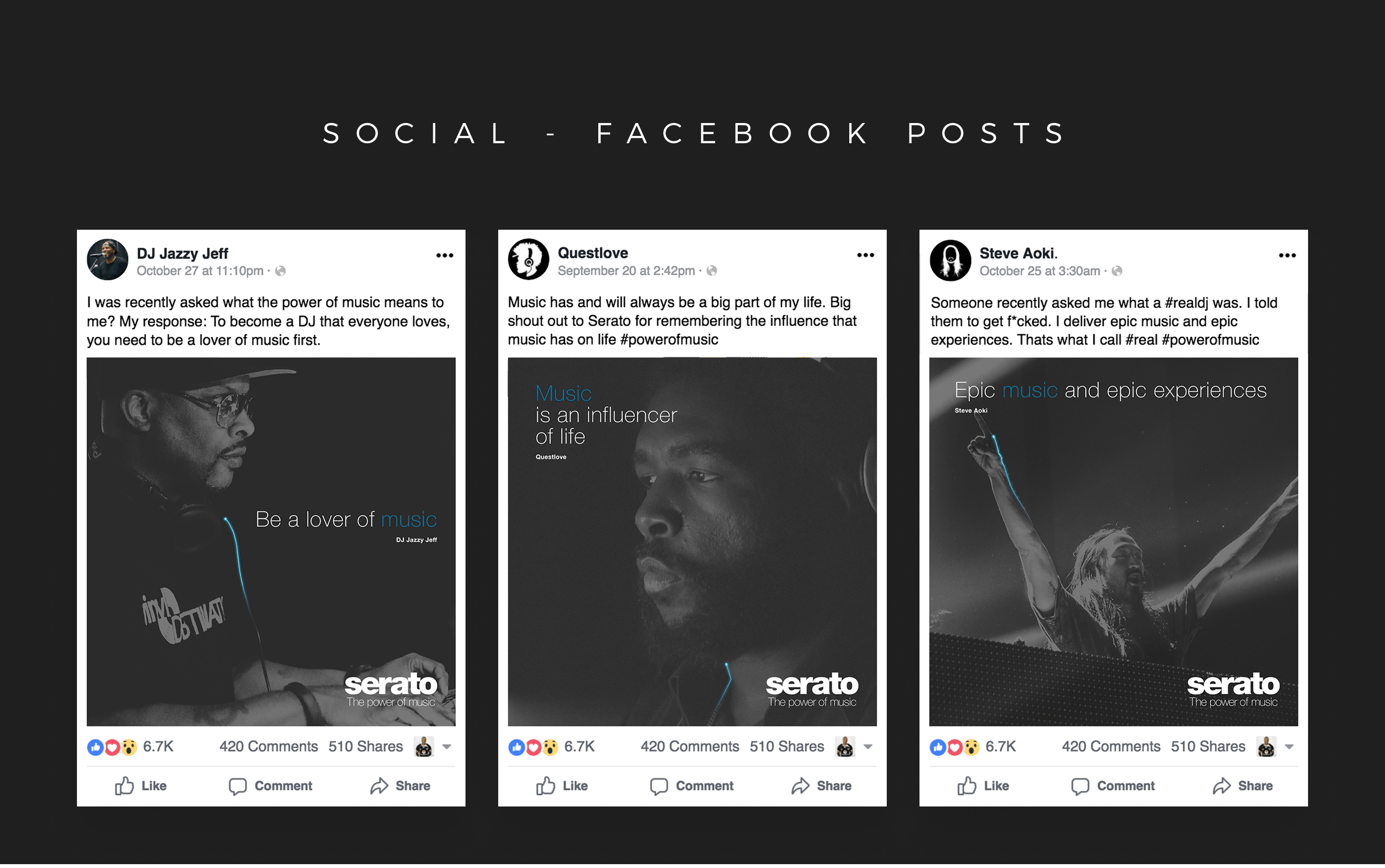 Serato social posts